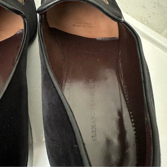Alexander McQueen Men’s Velvet Loafers Size 43 (10)